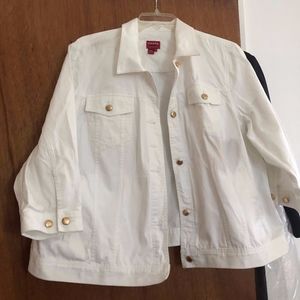 Chaps Denim white jacket